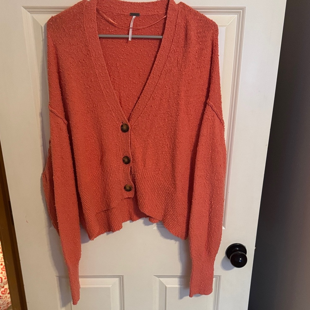 Free People Button Up Cardigan